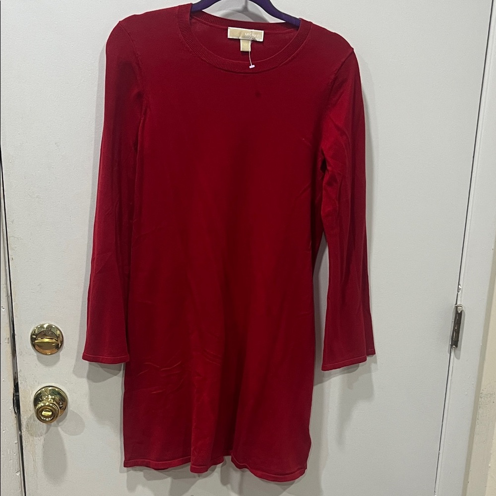Michael Kors Red Long Sleeve Dress